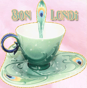 Gif animé Bon lundi café